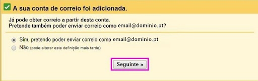 configurar o e mail do dominio no gmail passo 6